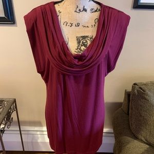 Adrienne Vittadini Studio XL Cowl Neck Top